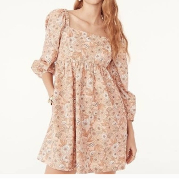 J. Crew square neck cotton poplin dress - Picture 2 of 7